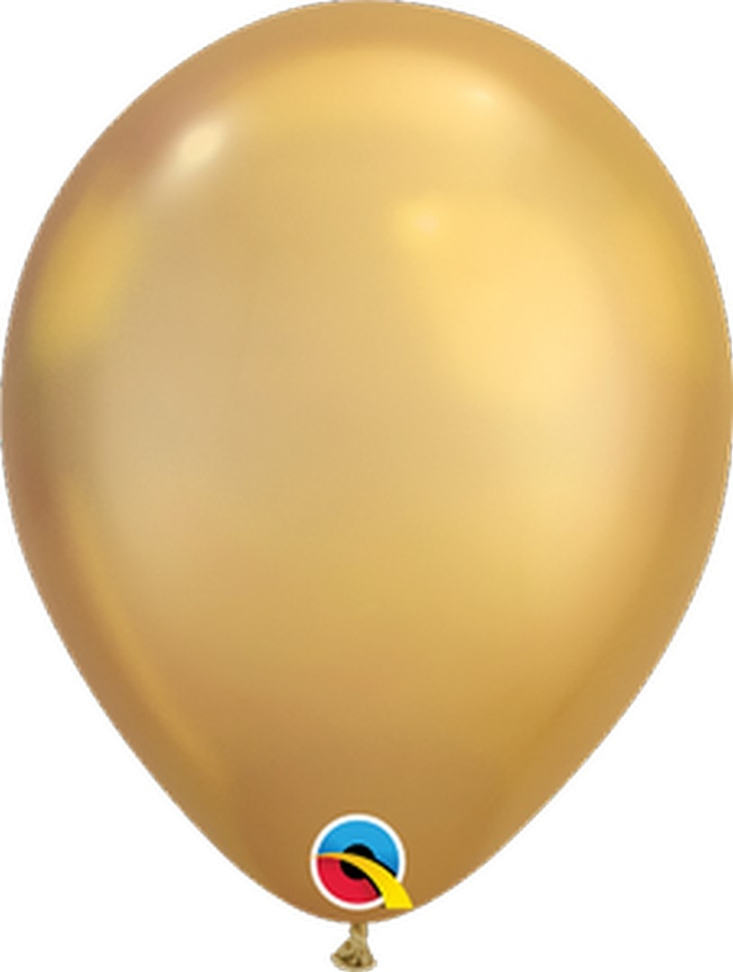 7" Chrome Gold Balloon