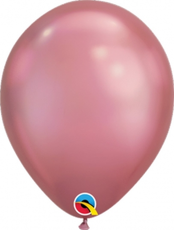 7" Chrome Mauve Balloon